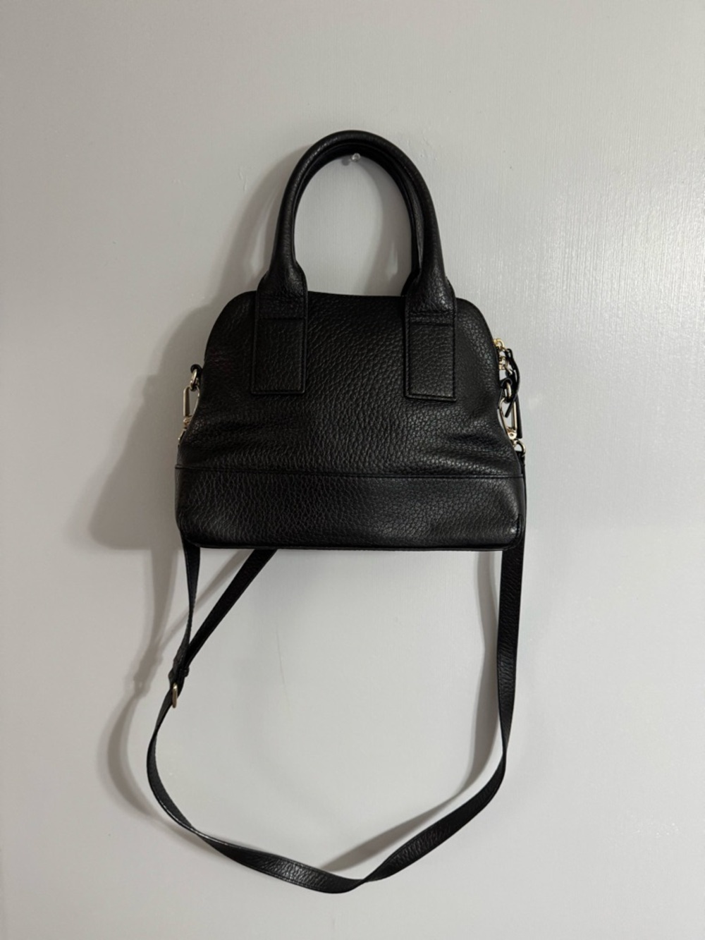 Kate Spade Black Southport Jenny Leather Satchel with Crossbody Detachable Strap - Picture 2 of 16